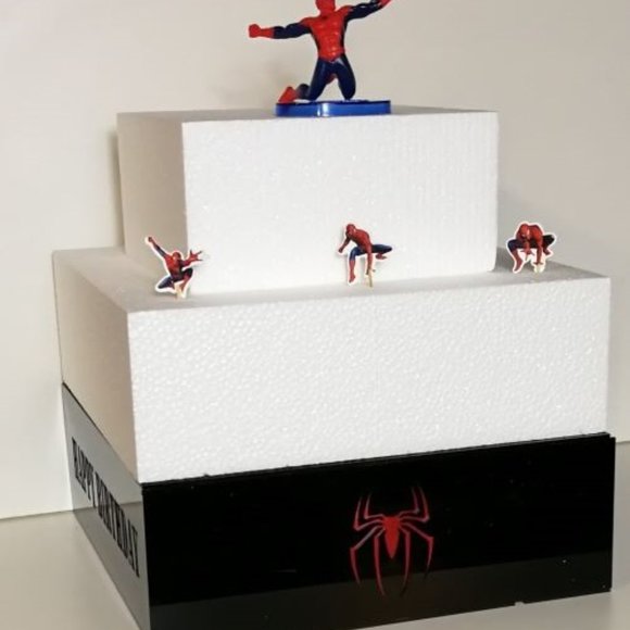 LED Spiderman Marvel Inspired Platform Cake Stand - Picture 1 of 3